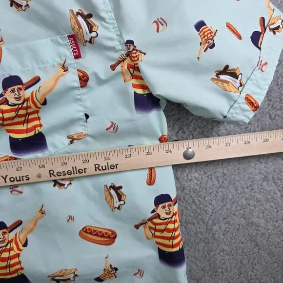 RSVLTS Men's Great Hambino The Sandlot Button Up Short Sleeve Shirt Size XL - Picture 13 of 14